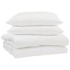 vidaXL Suvised teki padjaga 3 pcs Valge Mikrofiiber