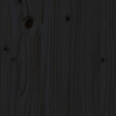 vidaXL taimekast, must, 83 x 83 x 27 cm, männipuit