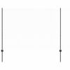vidaXL Kuusnurkne aed koos posti 50 x 1,5 m PVC-kaetud teras Hall V&otilde;rk