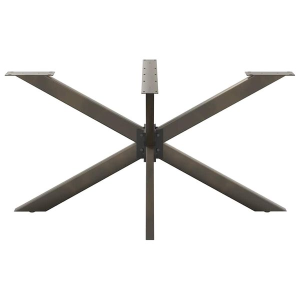 vidaXL s&ouml;&ouml;gilaua jalg, &auml;mblikukujuline, must, 150 x 78 x (72&ndash;73) cm, teras