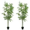 vidaXL Tehisbambuse Puud 2 pcs Roheline 60 x 18 x 190 cm