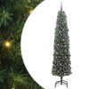 vidaXL Tehisj&otilde;ulupuu Roheline 210 cm PVC, teras ja plastik