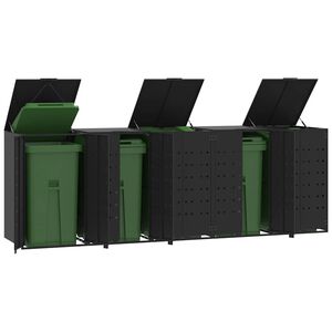 vidaXL ratastega pr&uuml;gikasti kuur 5 pr&uuml;gikastile, 345x79x117 cm, teras