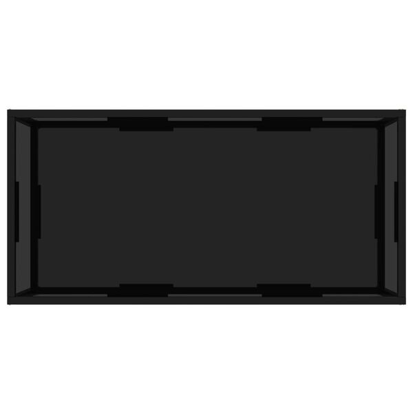 vidaXL kohvilaud, must, 100 x 50 x 35 cm karastatud klaas