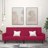 vidaXL 2-kohaline diivanvoodi, veinipunane, samet
