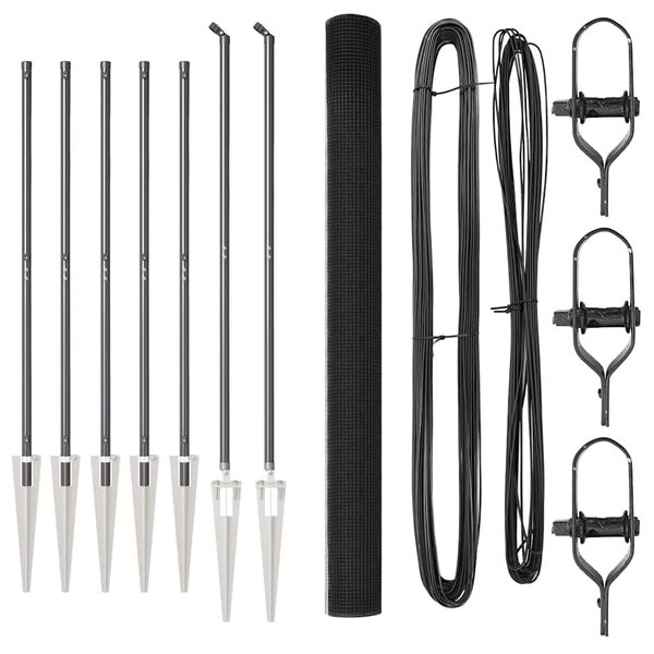 vidaXL Aiapost Hall 10 x 1,6 m (12 x 12 mm v&otilde;rgusilm) Terased ja PVC