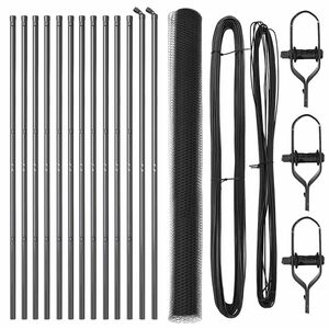 vidaXL Aiapost Hall 25 x 1,6 m (13 mm v&otilde;rgu suurus) Terased ja PVC