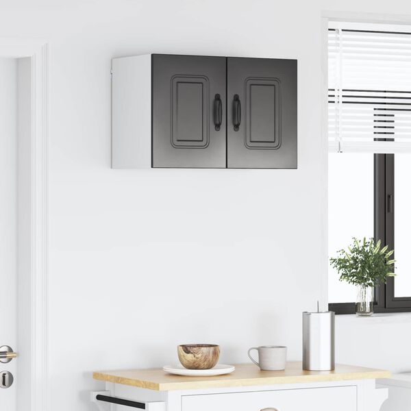 vidaXL K&ouml;&ouml;gikapp Kalmar 2 pcs Must 30 x 31 x 40 cm Tehispuit