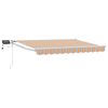 vidaXL K&auml;sitsi juhitav varikatus koos LED-idega 3,5 x 2,5 m