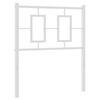vidaXL metallist vahetatav voodipeats, valge, 80 cm
