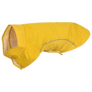 vidaXL koera vihmakeep helkurribadega, pol&uuml;ester, kollane, XXS
