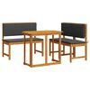 vidaXL Aia Bistroo Komplekt 3 pcs Pruun Tugev akatsiapuu