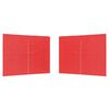 vidaXL Peotelgi k&uuml;lgtool 2 pcs Punane 300 x 195 cm PE ja teras