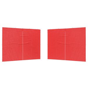 vidaXL Peotelgi k&uuml;lgtool 2 pcs Punane 300 x 195 cm PE ja teras