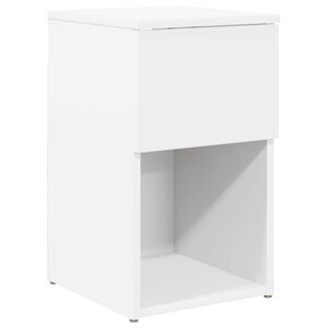 vidaXL Voodikapp Valge 29 x 31,5 x 49 cm Tehispuit