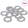 vidaXL Mutrid 12 pcs H&otilde;bedane 10 x 10 x 0,8 mm Raud