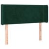 vidaXL voodipeats servadega, tumeroheline, 83x16x78/88 cm, samet