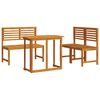 vidaXL Aia Bistroo Komplekt 3 pcs Pruun Tugev akatsiapuu