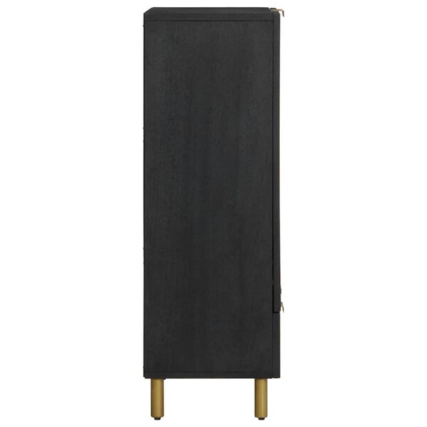 vidaXL k&otilde;rge kapp, must, 60 x 33 x 100 cm, tehispuit