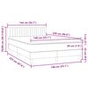 vidaXL Box Vedruvoodi madratsiga Helehall 140x220 cm samet