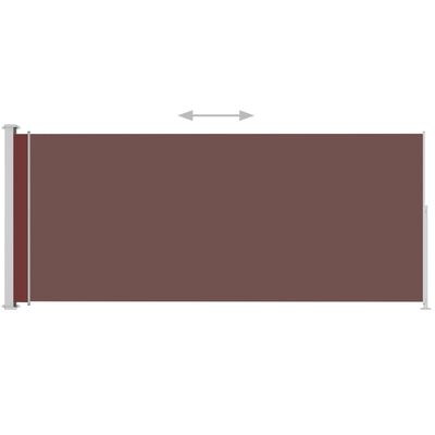 vidaXL lahtitõmmatav terrassi külgsein, 220 x 500 cm, pruun