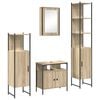 vidaXL Vannitoa m&ouml;&ouml;bleset 4 tk Sonoma tamm 33 x 33 x 185,5 cm