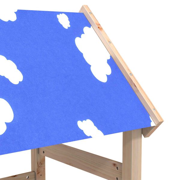 vidaXL M&auml;ngutorni Pruun 52,5 x 110,5 x 215 cm Tahke m&auml;nd