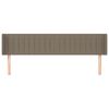 vidaXL voodipeats servadega, pruunikashall, 183x16x78/88 cm, kangas
