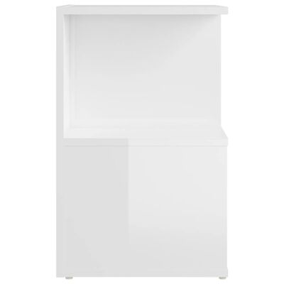 vidaXL kummut, kõrgläikega valge, 35 x 35 x 55 cm, puitlaastplaat