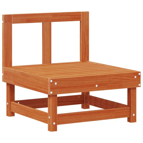 vidaXL Aia lounge komplekt 7 pcs Vahapunane Tahke m&auml;nd