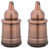vidaXL Lambihoidjad 2 tk Red Bronze E27
