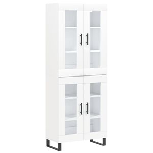 vidaXL k&otilde;rge kapp, valge, 69,5 x 34 x 180 cm, tehispuit