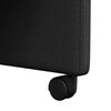 vidaXL Ratastega S&ouml;&ouml;gi-toolid 2 pcs Must 57 x 67 x 95 cm kangas