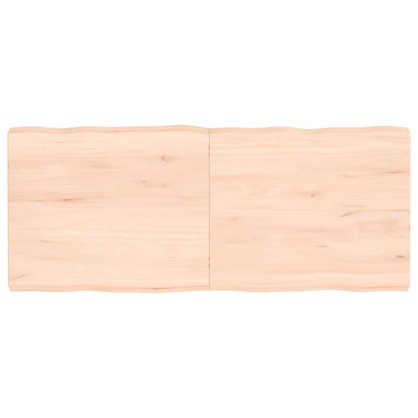 vidaXL lauaplaat, 120x50x(2-6) cm, t&auml;ispuit, naturaalsed servad