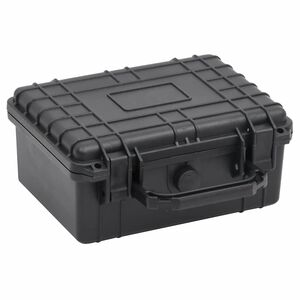 vidaXL kaasaskantav transpordikohver, must, 24 x 19 x 11 cm, PP