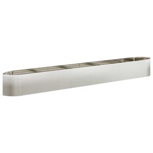 vidaXL T&otilde;stetud Aiapeenar Roostevaba teras 380 x 40 x 40 cm Teras