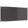 vidaXL Kögi Splashback 2 pcs Tumehall 80 x 40 cm karastatud klaas