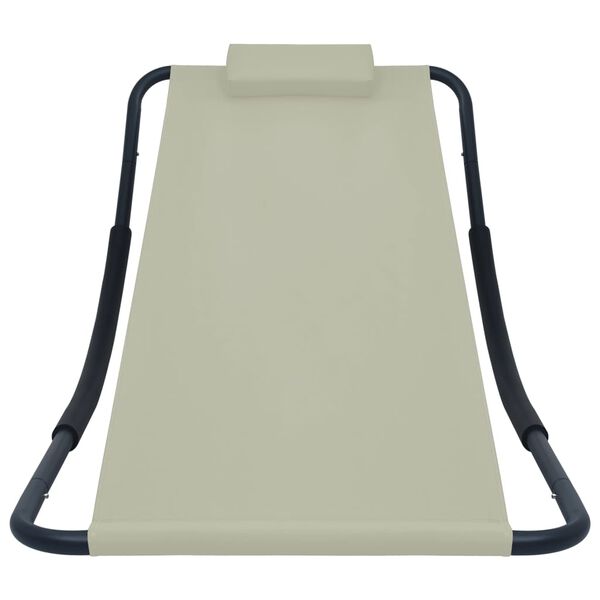 vidaXL aia lamamistool, kreemjasvalge, 200 x 90 cm teras