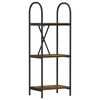 vidaXL Raamatukapp 3 tasandit 40 x 30 x 109 cm Tehispuit