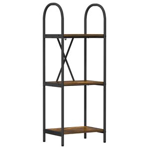 vidaXL Raamatukapp 3 tasandit 40 x 30 x 109 cm Tehispuit
