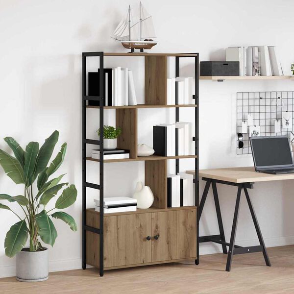 vidaXL Raamatukapp Käsitööpuu 80 x 30 x 155,5 cm Tehispuit