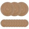 vidaXL Mererohust lauan&otilde;ud 12 pcs Naturaalne &Oslash; 30 cm 100% Mererohi