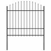 vidaXL aiapiire Woerden odaotsaga, terasest, 170 x 175 cm, must