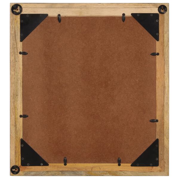 vidaXL vannitoapeegel, 55x1x60 cm, klaas ja mangopuit