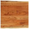 vidaXL kandiline lauaplaat, naturaalsed servad, 80x80x3,8 cm, akaatsia
