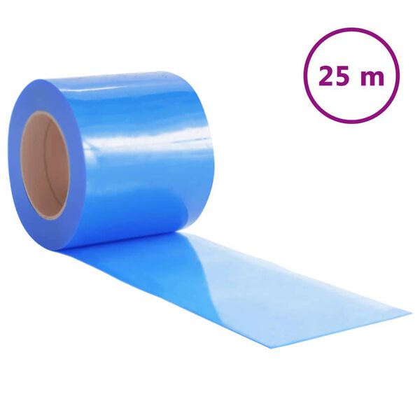 vidaXL uksekardin, sinine, 200 mm x 1,6 mm 25 m, PVC