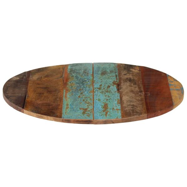 vidaXL ümmargune lauaplaat 60 cm 15–16 mm toekas taaskasutatud puit