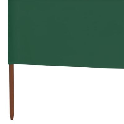vidaXL tuulekaitse sein 5 paneelist, kangas, 600 x 120 cm roheline