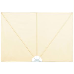 vidaXL kokkupandav terrassi k&uuml;lgmarkiis kreemjasvalge 240 x 160 cm