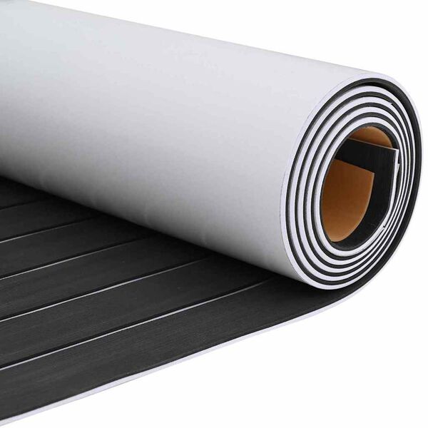 vidaXL Paadi põrand tumehall ja valge 240 x 60 cm EVA vaht